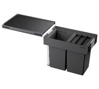 Blanco Poubelle encastrable Flexon II 16 L (2x8 L) divisée pour meuble 30 cm 521467