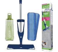 Système de serpillère spray - Nettoyant pour sols - Nettoyage des sols - Rotation à 360 degrés - Tête de 42 cm - Bleu