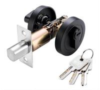 Système de serrure à cylindre rond - Sécurité anti-effraction - Réglable 60/70 mm - Adaptable pour portes droites ou gauches - Fabriqué en laiton et alliage de zinc de haute qualité - Serrure de sécur