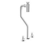 Système de siphon VitrA Plural Design A45157 chromé, pour siphon de sol, montage au sol