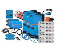 Système de stockage de secours triphasé de 30,7 kWh avec Victron...