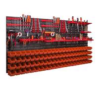 Système de stockage Étagère murale 1728 x 780 mm Supports d'outils 88 pces Bacs gerbables