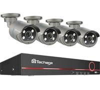 Système de surveillance, 8 canaux, compression vidéo H.265, enregistreur NVR 8 canaux et 4 caméras, disque dur intégré de 3 To