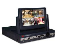 Système de surveillance Ecolite V16 comprenant un écran LCD 7 pouces, 4 caméras infrarouges et un disque dur de 250 Go DVK-7304S-AC