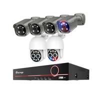 Système de surveillance NVR 8 canaux, haute résolution 8 MP, fonctionnalité PTZ à double objectif, NVR 8 canaux 6 caméras B, 1T