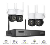 Système de surveillance sans fil 3MP - Caméra de sécurité - Caméra Wi-Fi - Kit de surveillance - Enregistreur NVR