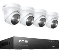 Système de surveillance ZOSI, 4K Ultra HD, détection IA de personnes et de véhicules, 4K NVR 4 pièces caméras 5MP, 2T