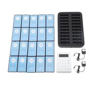 Système de téléavertisseur de Restaurant sans Fil avec Clavier séparé, 20 buzzers de Vibration/bip/Flash, portée de 700 m, Prise US 100-240 V