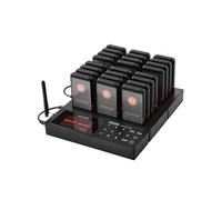 Système De Téléavertisseur Sans Fil Pour Restaurant Portée De 40000cm 24 Buzzers
