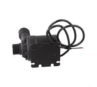 Système de transfert d'eau douce 12 V 24 V CC haute pression 800 l/h faible bruit submersible pour irrigation de jardin, bassin, camping-car, bateau, camping-car, système de transfert d'eau douce noir
