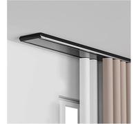Système de tringle à rideaux double rangée, fixation au plafond, silencieux, pour séparer les rideaux et préserver votre intimité. Installation facile. Kit complet avec 2 tringles et fixatio
