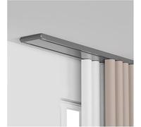 Système de tringle à rideaux double rangée, fixation au plafond, silencieux, pour séparer les rideaux et préserver votre intimité. Installation facile. Kit complet avec 2 tringles et fixatio