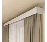 Système de tringle à rideaux double rangée, fixation au plafond, silencieux, pour une séparation d'intimité facile à installer. Boîtier de tringle à rideaux robuste en aluminium pour fenêtre
