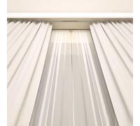 Système de tringle à rideaux mural/plafond robuste avec double rail et cantonnière métallique, dimensions sur mesure, idéal pour la chambre et le salon, cantonnière résistante pour une insta