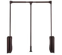 Système de tringle à vêtements escamotable réglable - Barre de penderie gain de place pour suspendre facilement les vêtements, portant à vêtements avec poignée ergonomique, idéal pour organi