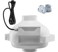 Système de ventilation de réduction du radon 98-114 mm - 190 CFM canal en ligne - système de ventilation étanche - réduire l'exposition au radon - maison optimale