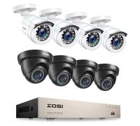 Système de vidéosurveillance, kit de surveillance, résolution vidéo 1080p, vision nocturne infrarouge, caméra dôme 4BK à dôme sphérique 4WH, 1T-a