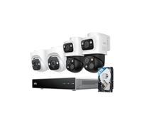 eufy Système de sécurité NVR PoE S4, 2 caméras Bullet PTZ et 2 caméras tourelle