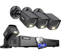 Système de vidéosurveillance, résolution 3K, détection intelligente des mouvements, 1 To