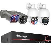 Système de vidéosurveillance, résolution 8 MP, caméras PTZ à double objectif, NVR 8 canaux pour 4 caméras, Aucun