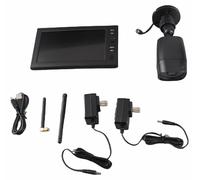 Système de vidéosurveillance sans fil avec caméra et enregistreur numérique (DVR), résolution 720p et écran LCD 7 pouces, enregistrement vidéo manuel/en boucle, vision nocturne avec prise de photos, p