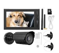 Système de vidéosurveillance sans fil avec moniteur LCD 4 pouces 7 pouces, caméras de surveillance infrarouge 1pc extérieures/intérieures, carte 8G TF, détection de mouvement, vision nocturne(220v)