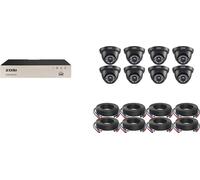 Système de vidéosurveillance ZOSI 8 canaux, résolution 2 MP, vision nocturne jusqu'à 24 m, noir, 1 T