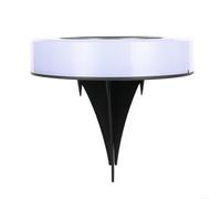 Système d'éclairage solaire de jardin étanche IP44 avec fonction automatique crépuscule pour pelouse, allée, terrasse et paysage (lumière chaude)