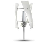 Système d'énergie éolienne durable - 3000W - Aluminium - Blanc - 24V - Système d'onduleur