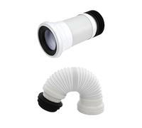 Système d'évacuation flexible,diamètre deraccordement 260 mm-500 mm, Tuyauderaccordement flexible pour WC, Raccordement WC, Raccordementd'évacuation WC, convient pour le raccordement aux toilettes