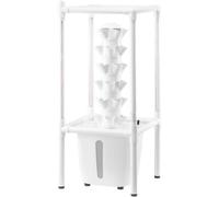 Système d'hydroculture avec lampe de croissance, 30 emplacements et 6 niveaux, jardin vertical d'intérieur avec pompe de circulation d'eau, kit de germination pour herbes aromatiques, fruits et légume