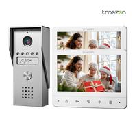 Système d'interphone vidéo à 4 fils, moniteur TMEZON de 7 pouces avec sonnette filaire pour la maison, bouton tactile, capture/enregistrement 2M1D
