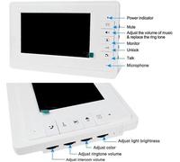 Système d'interphone vidéo filaire 7 pouces, vision nocturne infrarouge, 25 sonneries, étanche IP54, système de visualisation