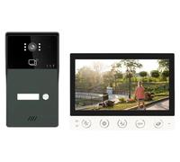 Système d'interphone vidéo numérique, écran tactile couleur 7 pouces, résolution 1080p, communication mains libres, alliage d'aluminium, contrôle d'accès par carte à induction