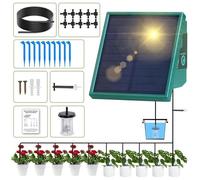 Système d'irrigation à goutte solaire pour le jardin écran d'affichage numérique Arrosage automatique 10 plantes en minuterie 30x7