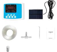 Système d'irrigation goutte à goutte, alimenté par énergie solaire, avec minuterie programmable, et deux pompes Bule, portée de 10 mètres