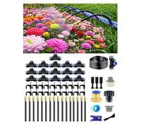 Système d'Irrigation Goutte-à-Goutte, Arrosage Automatique de Jardin, Buse Brumisatrice Réglable 360°, Tête d'Arroseur Rotative à Haut Débit pour Jardin, Terrasse et Plantes en Pot