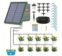 Système d'irrigation goutte-à-goutte automatique à énergie solaire, pour lits surélevés, serres, jardins végétaux, plantes suspendues sur balcon, DIY, 1 pièce ic013