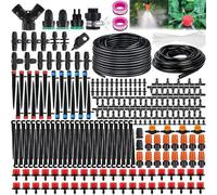 Système d'irrigation goutte à goutte automatique Unyqoos® pour jardin – Kit complet comprenant 310 pièces et 80 mètres de tuyaux flexibles résistants aux UV, pour une irrigation efficace des plantes