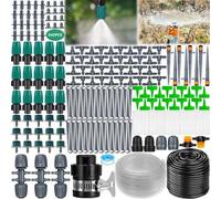 Système d'irrigation goutte-à-goutte économe en eau pour le jardin - 40 m + kit de micro-goutteurs de 6 m pour les plantes et les jardiniers