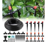 Système d'irrigation goutte à goutte Famanu pour jardin et plantes - 20 mètres de tuyau et goutteurs réglables