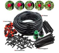 Système d'irrigation goutte-à-goutte pour serre, 10M-30M, bricolage, tuyau d'arrosage automatique, Micro Kits d'arrosage goutte-à-goutte avec goutteurs réglables 15M