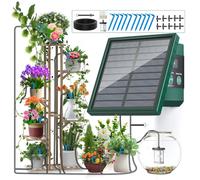 Système d'irrigation goutte-à-goutte solaire automatique, pour jardin, balcon, bricolage, tuyau d'arrosage 1 set