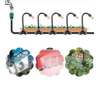 Système D'irrigation Jardin Système D'irrigation Multifonction avec Arroseur, Kit de Brumisation Réglable pour Rafraîchissement Extérieur, Dispositifs D'arrosage Par Atomisation