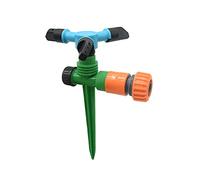 Système d'irrigation par Aspersion de pelouse de Jardin Arroseur d'irrigation d'arrosage de pelouse à 3 Bras, arroseur Rotatif réglable, adapté for 1/2 (A)