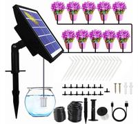 Système d'irrigation solaire automatique IP67, kit d'irrigation goutte à goutte étanche avec anti-siphonage