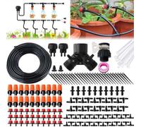Système d'irrigation Unyqoos® – Tuyau de 14 pouces, 100 mètres (environ 30,5 mètres), kit d'accessoires d'irrigation goutte à goutte et par aspersion comprenant 147 pièces, pour jardin et serre