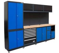 Système d'Unité Murale 4 Modules - Bois, 118 x 216 x 140 cm - Rangement Modulable et Esthétique - D-Work