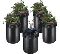 Système hydroponique RDWC Recirculating Deep Water Culture 4 seaux 5 gallons