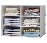 Système modulaire de rangement, organisateur de vêtements pour placard, 6 modules